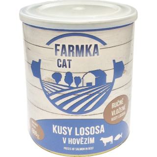FARMKA CAT s lososem 800 g