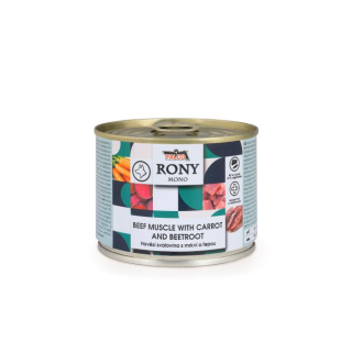 RONY MONO hovězí svalovina s mrkví a řepou 200g